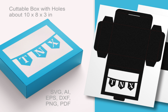 Download TNX Banner Rectangular Gift Box Template - Premium Bundle