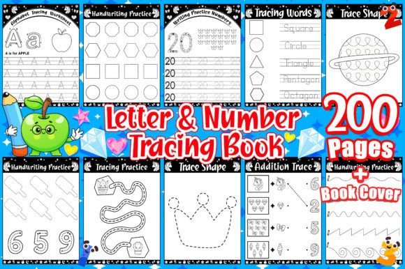 Download Letter and Number Tracing Workbook - Book Collection