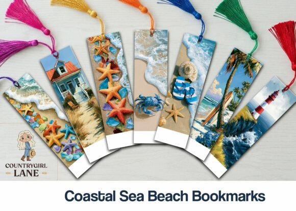 Download Coastal Sea Beach Bookmark - Book Collection