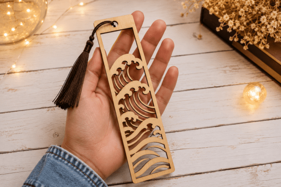 Download Wood Bookmark Laser Cut SVG - Book Collection