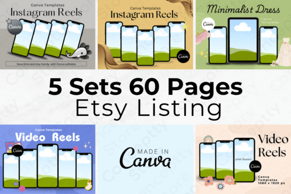 Download 5 Sets-60-Pages All-Purpose Etsy Listing - Premium Resources