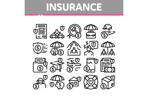 Download Insurance All-purpose Collection Icons Set Vector - Premium Resources