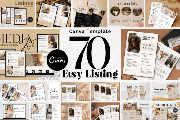 Download 70-Page Etsy Listing Canva Template V.2 - Premium Resources