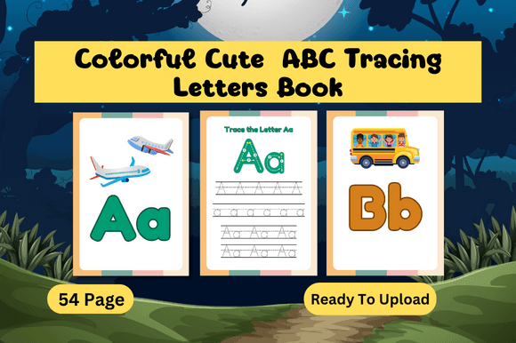 Download Colorful Cute ABC Tracing Letters Book - Book Collection
