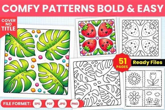 Download Comfy Patterns Bold &amp; Easy Coloring Book - Book Collection
