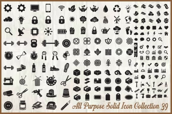 Download All Purpose Solid Icon Set - Premium Resources